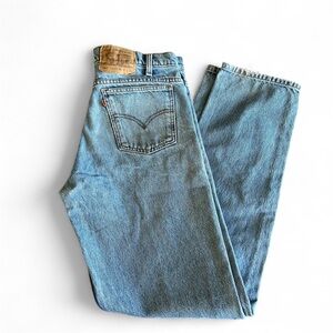 Levi's Vintage 90s Orange Tab 505 Regular Fit Straight Jeans for Men 33x34